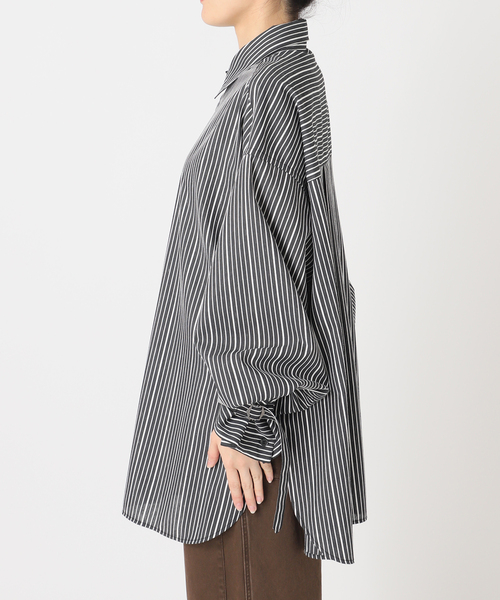 CITYSHOP(シティーショップ)の「BELT CUFFS OVER シャツ(シャツ/ブラウス・レディース・ブラック/ブラウン系その他・FREE)」の17枚目の写真