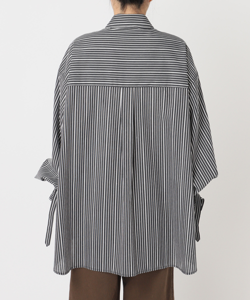 CITYSHOP(シティーショップ)の「BELT CUFFS OVER シャツ(シャツ/ブラウス・レディース・ブラック/ブラウン系その他・FREE)」の18枚目の写真