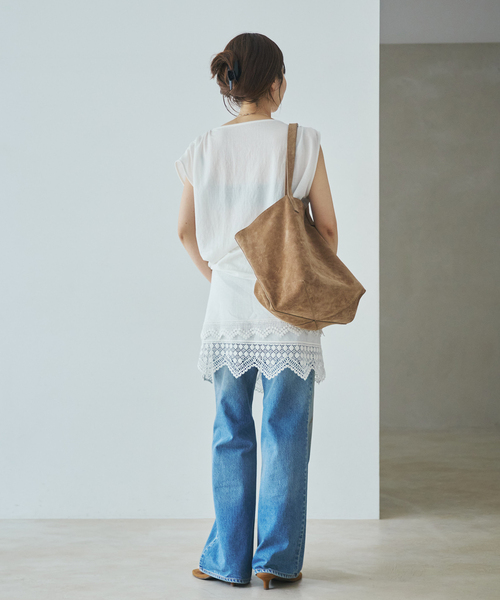 plage（プラージュ）の「Sleeveless gather TEE（Tシャツ/カットソー・レディース・ホワイト/ブラウン/ブラック・FREE）」の15枚目の写真