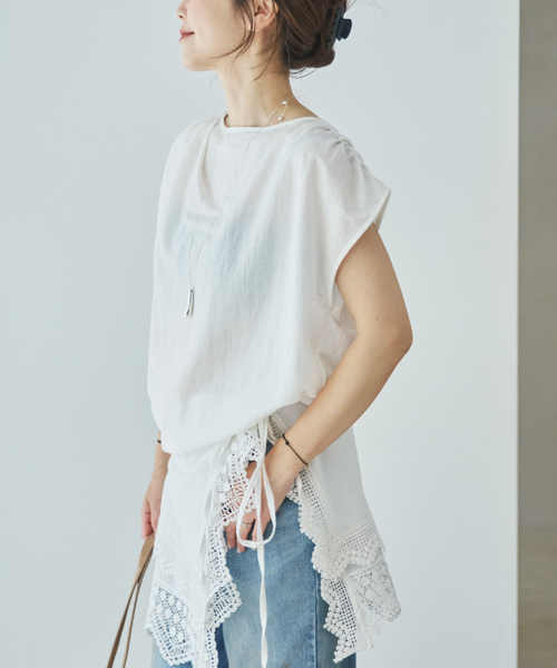 plage（プラージュ）の「Sleeveless gather TEE（Tシャツ/カットソー・レディース・ホワイト/ブラウン/ブラック・FREE）」の17枚目の写真