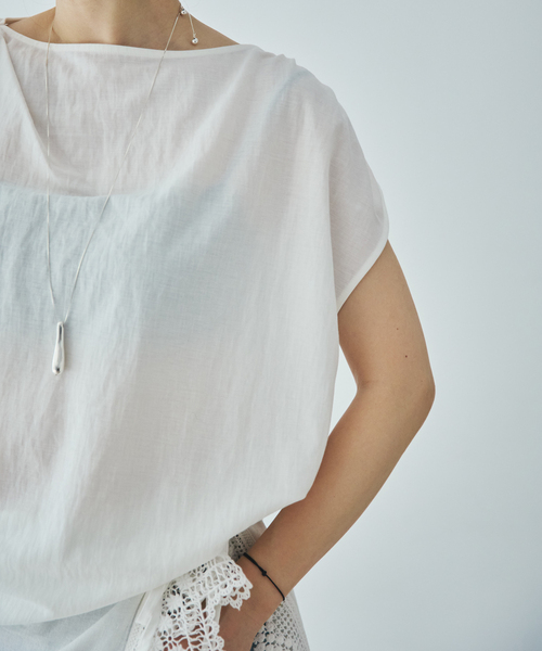 plage（プラージュ）の「Sleeveless gather TEE（Tシャツ/カットソー・レディース・ホワイト/ブラウン/ブラック・FREE）」の20枚目の写真