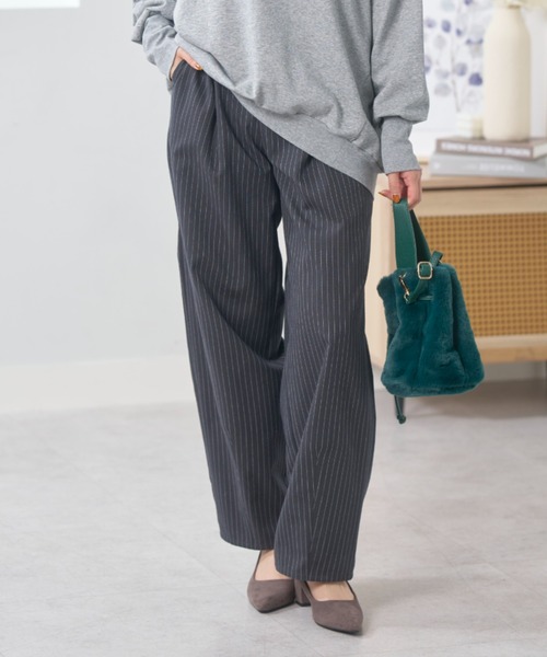 BELLUNA(ベルーナ)の「【低身長さん向け】<SOLOTEX>コクーンパンツ63丈(その他パンツ・レディース・ベージュ系/ブラック系その他/グレー系・X-LARGE/LARGE/MEDIUM)」の1枚目の写真