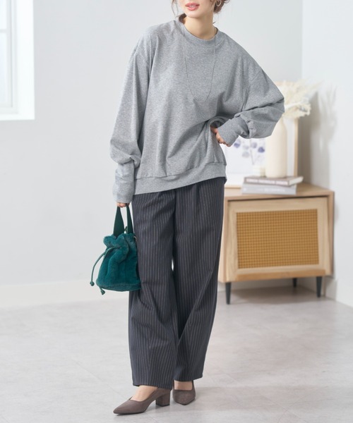 BELLUNA(ベルーナ)の「【低身長さん向け】<SOLOTEX>コクーンパンツ63丈(その他パンツ・レディース・ベージュ系/ブラック系その他/グレー系・X-LARGE/LARGE/MEDIUM)」の5枚目の写真