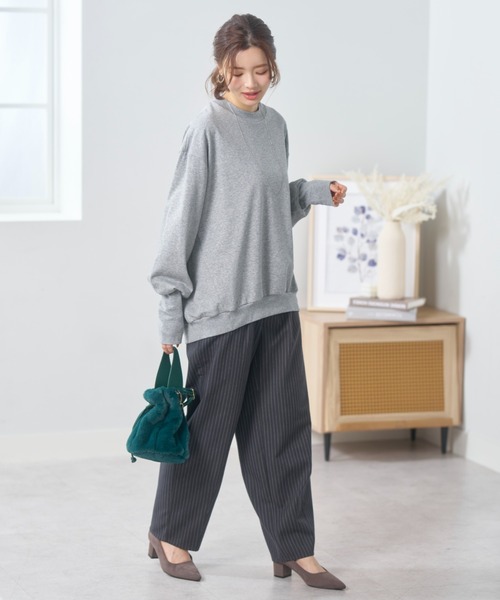 BELLUNA(ベルーナ)の「【低身長さん向け】<SOLOTEX>コクーンパンツ63丈(その他パンツ・レディース・ベージュ系/ブラック系その他/グレー系・X-LARGE/LARGE/MEDIUM)」の7枚目の写真
