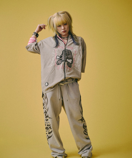 GALFY(ガルフィー)の「『GALFY/ガルフィー』ハーフ&ハーフTee【Z】(Tシャツ/カットソー・レディース・ブラック・L)」の8枚目の写真