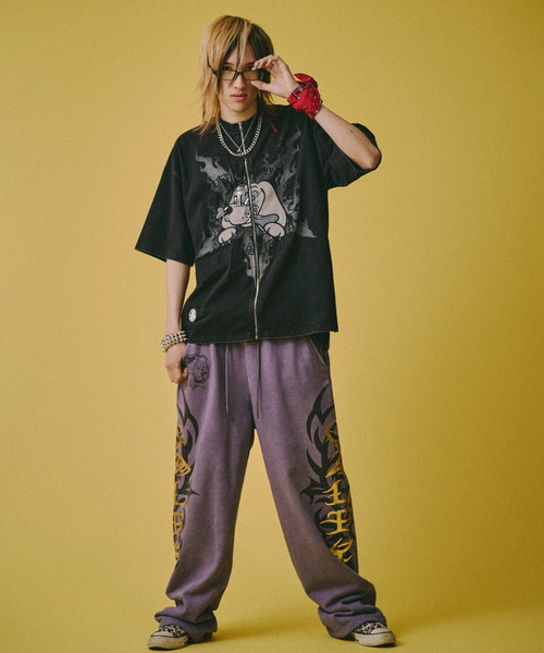 GALFY(ガルフィー)の「『GALFY/ガルフィー』ハーフ&ハーフTee【Z】(Tシャツ/カットソー・レディース・ブラック・L)」の4枚目の写真