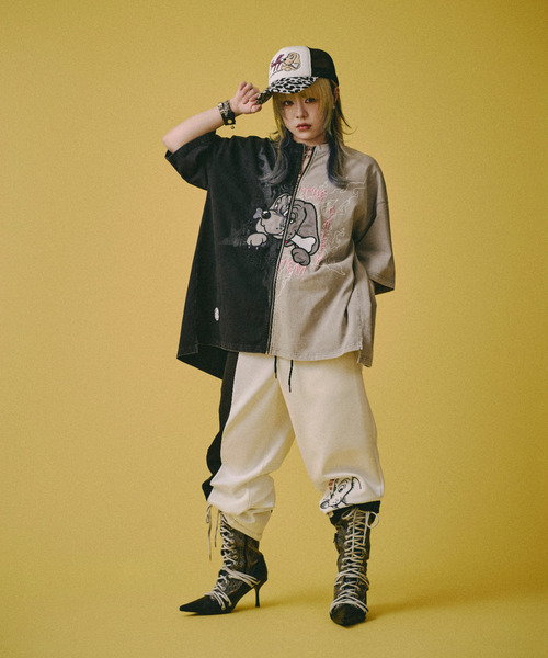 GALFY(ガルフィー)の「『GALFY/ガルフィー』ハーフ&ハーフTee【Z】(Tシャツ/カットソー・レディース・ブラック・L)」の15枚目の写真
