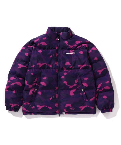 A BATHING APE ダウンジャケット M パープル アベイシングエイプ[92