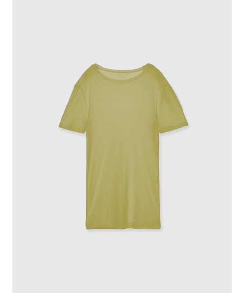 anuans(アニュアンス)の「シアーコンパクトカットトップス(Tシャツ/カットソー・レディース・ブラウン/グリーン系その他/ホワイト/ブラック・FREE)」の4枚目の写真