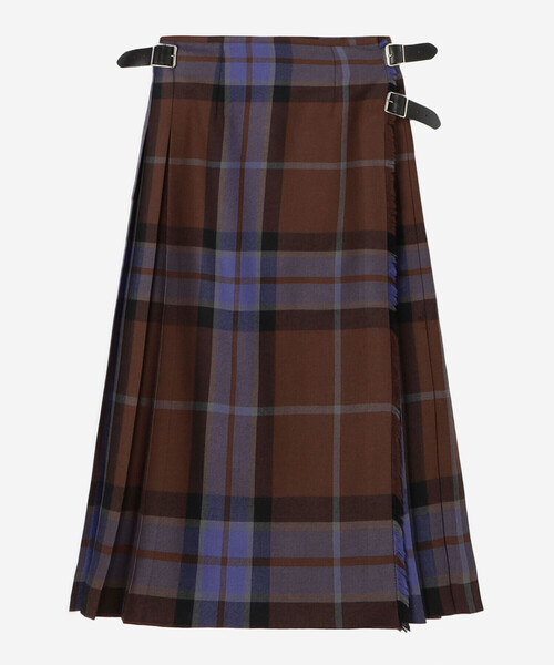 O'NEIL OF DUBLIN ウーステッドウール ミドルキルトスカート O'NEIL OF DUBLIN | ウーステッドウール ミドルキルトスカート WOMEN