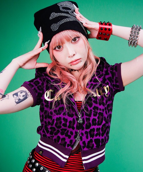 GALFY(ガルフィー)の「【GALFY/ガルフィー】ガラ悪GAL パーカー(パーカー・レディース・ピンク/パープル/ブラック/グリーン・M/S)」の9枚目の写真