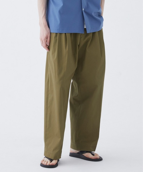 PUBLIC TOKYO(パブリックトウキョウ)の「SUMMER LIGHT CHINOS /チノパン/夏服/コットン100%/日本製/ウォッシャブル/ハリ感/カジュアル(チノパンツ・メンズ・ブラック/ベージュ/カーキ・1/2)」の3枚目の写真