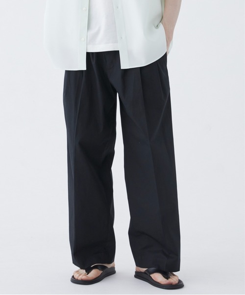 PUBLIC TOKYO(パブリックトウキョウ)の「SUMMER LIGHT CHINOS /チノパン/夏服/コットン100%/日本製/ウォッシャブル/ハリ感/カジュアル(チノパンツ・メンズ・ブラック/ベージュ/カーキ・1/2)」の1枚目の写真
