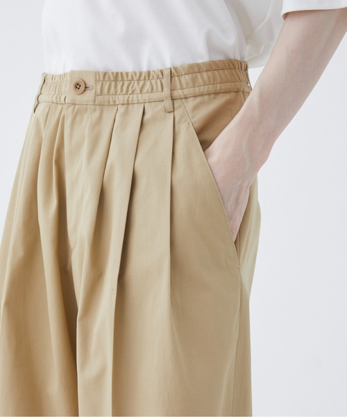 PUBLIC TOKYO(パブリックトウキョウ)の「SUMMER LIGHT CHINOS /チノパン/夏服/コットン100%/日本製/ウォッシャブル/ハリ感/カジュアル(チノパンツ・メンズ・ブラック/ベージュ/カーキ・1/2)」の12枚目の写真