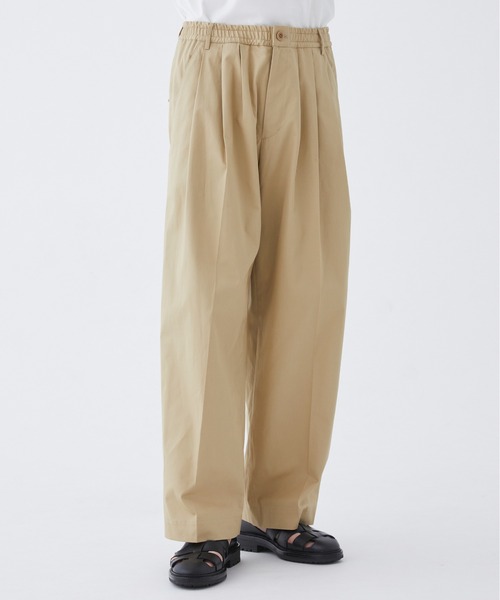 PUBLIC TOKYO(パブリックトウキョウ)の「SUMMER LIGHT CHINOS /チノパン/夏服/コットン100%/日本製/ウォッシャブル/ハリ感/カジュアル(チノパンツ・メンズ・ブラック/ベージュ/カーキ・1/2)」の8枚目の写真