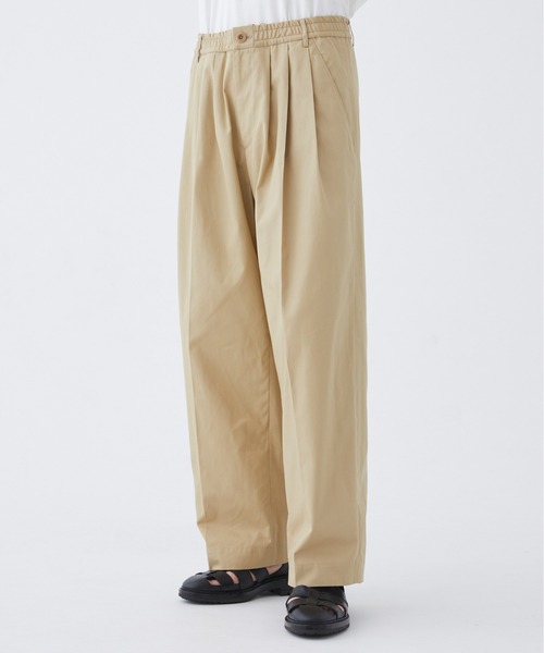 PUBLIC TOKYO(パブリックトウキョウ)の「SUMMER LIGHT CHINOS /チノパン/夏服/コットン100%/日本製/ウォッシャブル/ハリ感/カジュアル(チノパンツ・メンズ・ブラック/ベージュ/カーキ・1/2)」の7枚目の写真