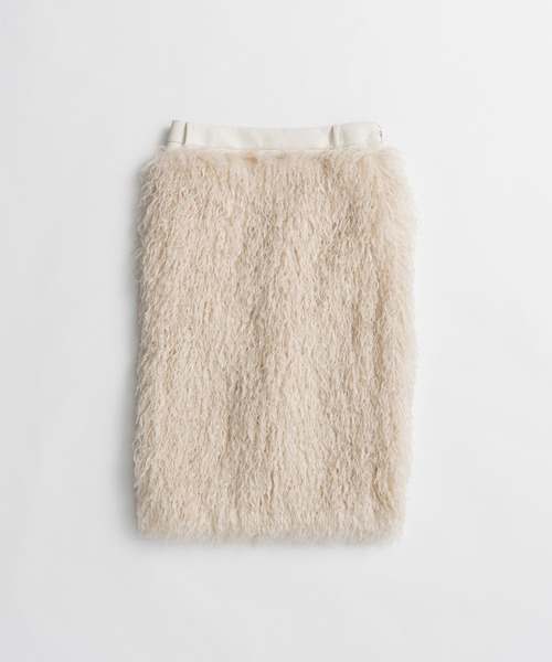 PRANK PROJECT（プランクプロジェクト）の「【2026Autumn Pre-Order】ドッキングファースカート / Docking Fur Skirt（スカート・レディース・ブラウン/ホワイト・38/36）」の21枚目の写真