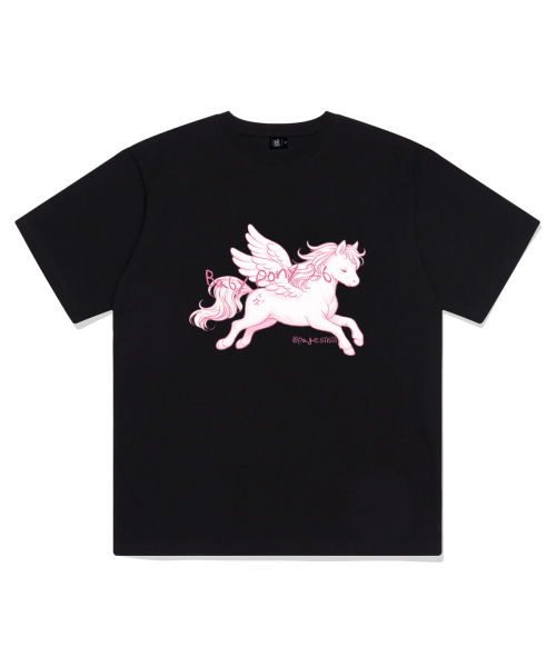 PAGESIISII(ページシシ)の「ベイビーポニー プリンティング 半袖Tシャツ ブラック(Tシャツ/カットソー・レディース・その他・SMALL/MEDIUM/LARGE)」の2枚目の写真