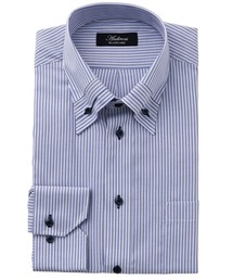 メンズドレスシャツ 長袖シャツBD 形態安定加工 T/C Andirons BLUE LAVEL