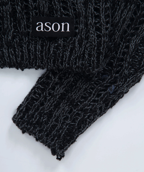 ASON（アズオン）の「PALE NET CARDIGAN / BLACK（カーディガン/ボレロ・レディース・その他・FREE）」の5枚目の写真