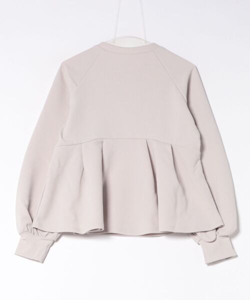coca(coca)(コカ)の「エンボスタックフレアペプラムトップス(Tシャツ/カットソー・レディース・ブラック/ライトベージュ・L/M/S)」の22枚目の写真