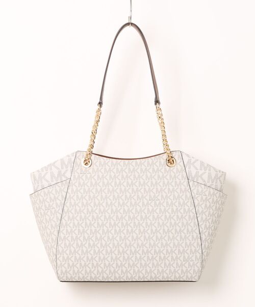 MICHAEL KORS(マイケルコース)の「JET SET ショルダーバッグ ラージ - Mkシグネチャー(ショルダーバッグ・レディース・ホワイト系・FREE)」の2枚目の写真