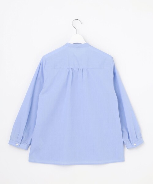 J.PRESS Ladies（J.プレス レディス）の「【WEB限定・一枚で着映え】コンパクトエステネージュ 襟 袖 リムーバル シャツ ブラウス（シャツ/ブラウス・レディース・ネイビー系1/ライトグレー系1/サックスブルー系・XS）」の10枚目の写真