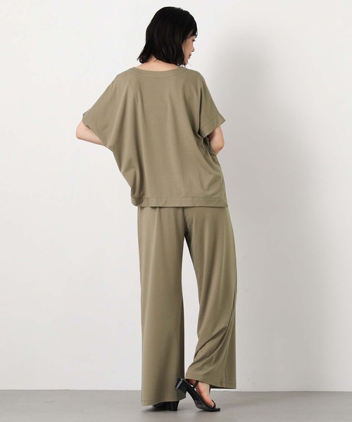 Gready Brilliant（グレディブリリアン）の「スムースボートフレンチスリーブ（Tシャツ/カットソー・レディース・モカ/ブラック・FREE）」の13枚目の写真