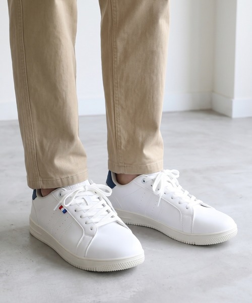 PERSON'S(パーソンズ)の「PERSON'S メンズ白スニーカー(スニーカー・メンズ・ホワイト×ネイビー/ホワイト・26cm/25cm/25.5cm/27cm/26.5cm)」の14枚目の写真