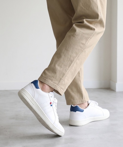 PERSON'S(パーソンズ)の「PERSON'S メンズ白スニーカー(スニーカー・メンズ・ホワイト×ネイビー/ホワイト・26cm/25cm/25.5cm/27cm/26.5cm)」の15枚目の写真