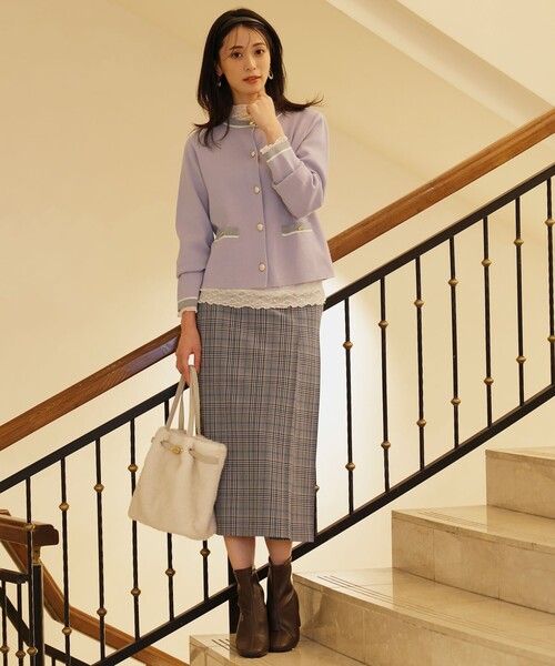 ANY SIS（エニィスィス）の「ビューティサーモ2WAYストレッチ ラップ スカート（スカート・レディース・グレー系3/ベージュ系3・SMALL/MEDIUM/LARGE）」の3枚目の写真