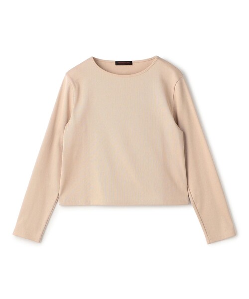 TOMORROWLAND collection(トゥモローランドコレクション)の「コットンリブ ショートプルオーバー(Tシャツ/カットソー・レディース・ライトピンク/ネイビー/ブラウン・S)」の3枚目の写真