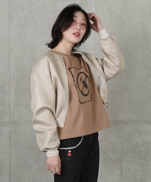 STUDIO PICONE(スタジオピッコーネ)の「コットン混スパンコール刺繍プルオーバー(Tシャツ/カットソー・レディース・ホワイト/ベージュ/ブラック・LL/L/M)」の16枚目の写真