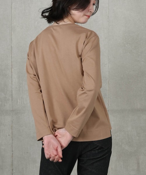 STUDIO PICONE(スタジオピッコーネ)の「コットン混スパンコール刺繍プルオーバー(Tシャツ/カットソー・レディース・ホワイト/ベージュ/ブラック・LL/L/M)」の12枚目の写真