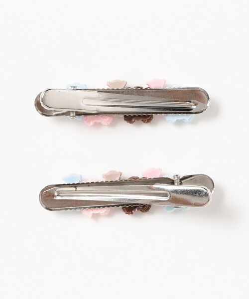 Ray BEAMS（レイビームス）の「LOTUS PINK / Bears ピン（その他ヘアアクセサリー・レディース・シルバー・ONE SIZE）」の2枚目の写真