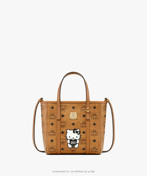 MCM（エムシーエム）の「MCM x HELLO KITTY Toni トップジップ ショッパーバッグ（トートバッグ・レディース・ブラック/ライトピンク/ベージュ・ONE SIZE）」の2枚目の写真