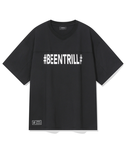 BEENTRILL(ビントリル)の「ヴィンテージハッシュタグジャイアントフィットメッシュ半袖Tシャツ(ブラック)(Tシャツ/カットソー・レディース・その他・SMALL/MEDIUM/LARGE/X-LARGE)」の2枚目の写真