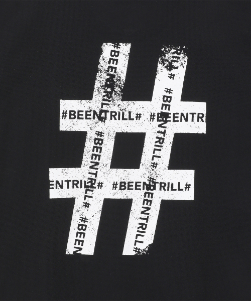 BEENTRILL(ビントリル)の「ヴィンテージハッシュタグジャイアントフィットメッシュ半袖Tシャツ(ブラック)(Tシャツ/カットソー・レディース・その他・SMALL/MEDIUM/LARGE/X-LARGE)」の3枚目の写真