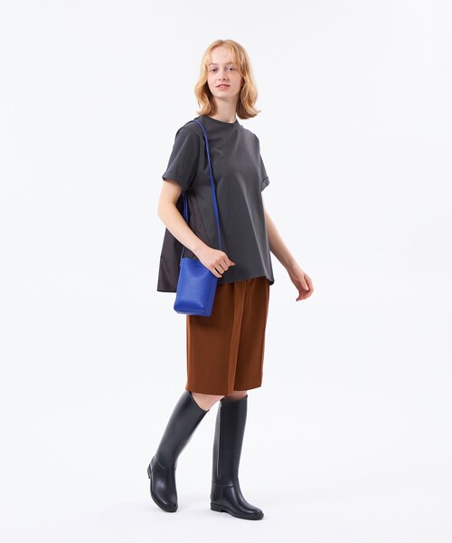 MACKINTOSH PHILOSOPHY（ﾏｯｷﾝﾄｯｼｭ ﾌｨﾛｿﾌｨｰ）の「スマホショルダーポーチ（ショルダーバッグ・レディース・ブラック/ブラウン系その他3/ライトブルー・FREE）」の7枚目の写真