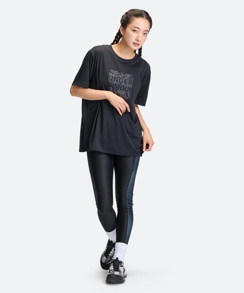 UNDER ARMOUR(アンダーアーマー)の「UAテック オーバーサイズド グラフィック ショートスリーブ Tシャツ(トレーニング/レディース)(Tシャツ/カットソー・レディース・ブラック・XL/L/M/S)」の3枚目の写真