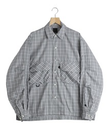 DAIWA PIER39（ダイワピア39）の「DAIWA PIER39 / ダイワ ピアサーティナイン：TECH SPORTS OPEN COLLAR SHIRT L/S GREN PLAID：BE-82026[PIE]（シャツ/ブラウス）」