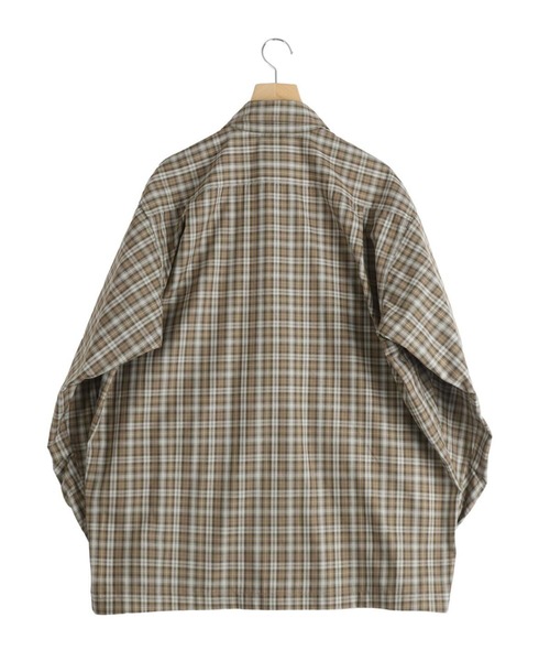 DAIWA PIER39（ダイワピア39）の「DAIWA PIER39 / ダイワ ピアサーティナイン：TECH SPORTS OPEN COLLAR SHIRT L/S GREN PLAID：BE-82026[PIE]（シャツ/ブラウス・メンズ・ライトグレー/ブラウン系その他・M）」の7枚目の写真
