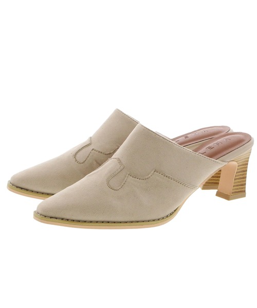 セール】【JB selection】ウエスタンサボミュールパンプス(210-65547