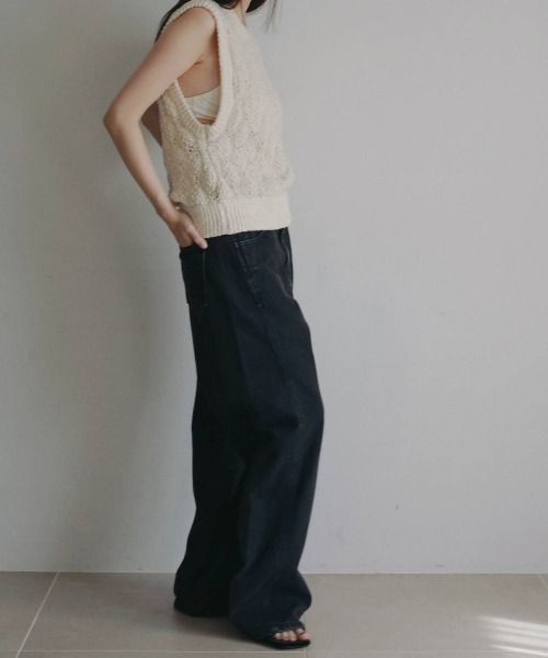 anuke（アンヌーク）の「anuke Slub Pattern Vest（ニット/セーター・レディース・オフホワイト・FREE）」の8枚目の写真
