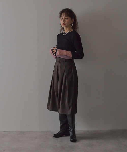 bohmal(ボマール)の「バミューダパンツ(その他パンツ・レディース・ブラック/ブラウン・FREE)」の4枚目の写真