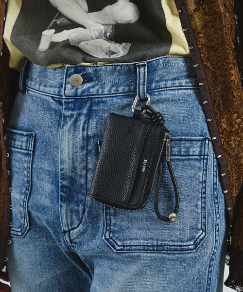 ROSE BUD（ローズバッド）の「【別注】BEAURE/CODE FRAGMENT POUCH（コインケース・レディース・バーガンディー/シルバー/ブラウン/ブラック・ONE SIZE）」の5枚目の写真
