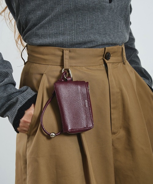 ROSE BUD（ローズバッド）の「【別注】BEAURE/CODE FRAGMENT POUCH（コインケース・レディース・バーガンディー/シルバー/ブラウン/ブラック・ONE SIZE）」の8枚目の写真