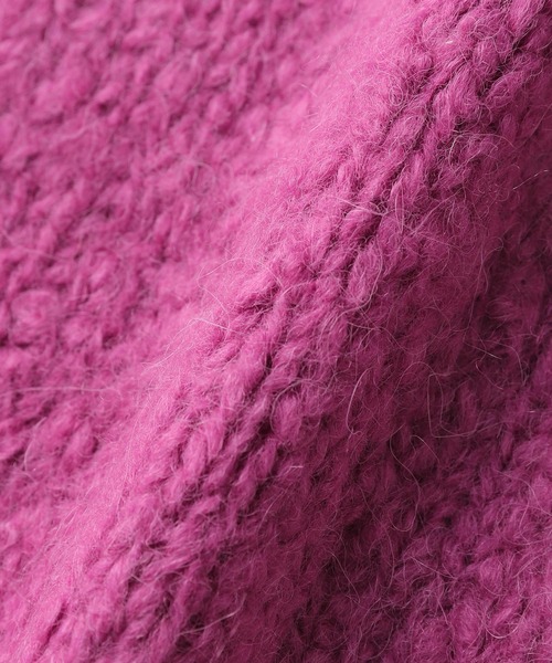 ZUCCa(ズッカ)の「BARREL KNIT ACCESSORY / ストール(ストール/ショール・レディース・パープル/マスタード・FREE)」の3枚目の写真