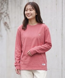 [キャンプフリー] CAMPFREE サーファー刺繍 ロンT 6.6oz 綿100％ ワンポイント 長袖Tシャツ