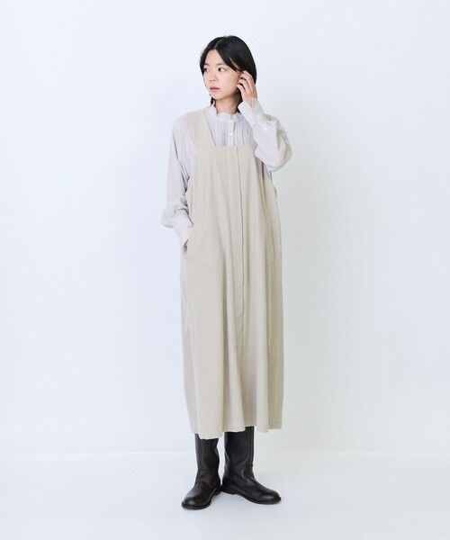 LOISIR（ロワズィール）の「リヨセルコットンボイルタックディテールブラウス（シャツ/ブラウス・レディース・チャコールグレー/カーキ/ベージュ・FREE）」の8枚目の写真